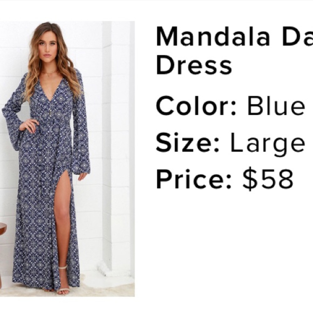 Lulus Mandala Maxi Dress